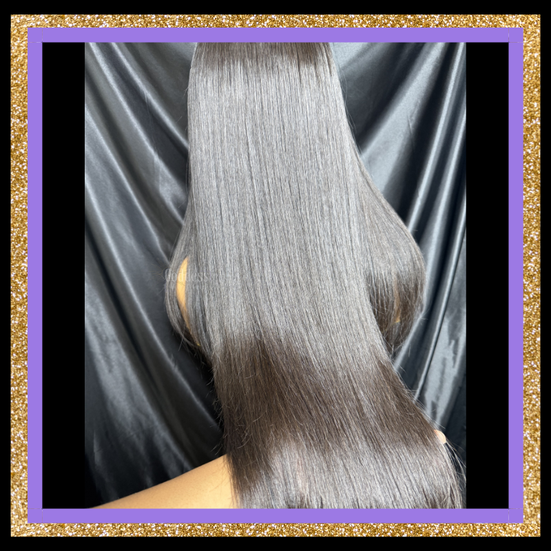 Raw straight hair
